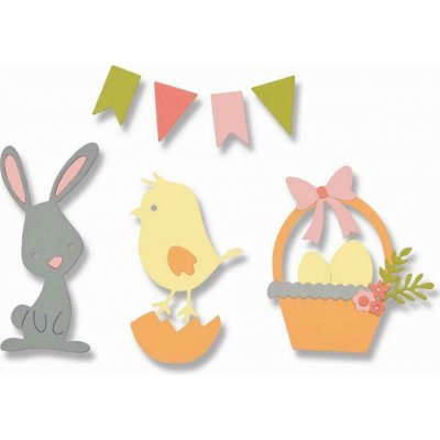 Sizzix Vyřezávací šablony 17 ks Velikonoce Thinl – Zboží Dáma