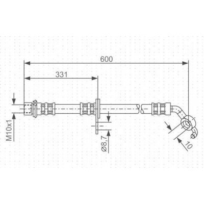 BOSCH 1 987 476 108 Brzdová hadice (1987476108)