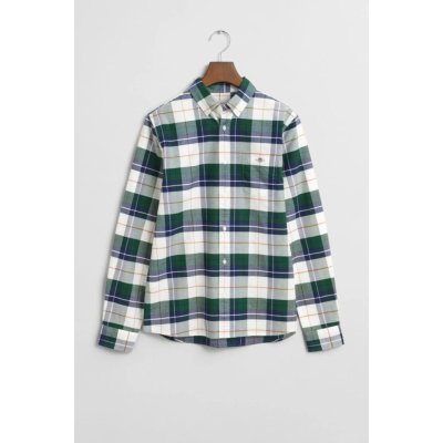 Gant Oxford Checked Shirt Forest Green – Sleviste.cz