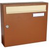 Poštovní schránka Poštovní schránka A-01 - lakovaná - RAL 8003 + béžová sklapka