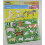 šablony na kreslení koně kočky – Zboží Dáma