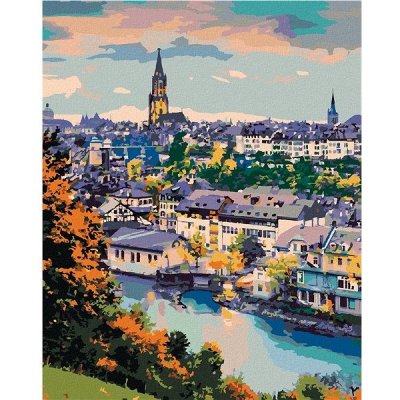 zuty Malování Podle Čísel Bern 40 x 50 Cm Plátno – Hledejceny.cz