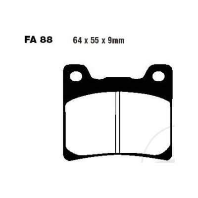 Přední a zadní brzdové destičky EBC FA088HH pro Yamaha YZF 750 1000 600, YX 600, XVZ 1200, XVS 1100, XV 750 1000 1100, XJR 1300, XJ 600 700 900, VMX-12, TZR TDM GTS RD FZX FZR FZ FJ BT Norton Rotary 6 – Hledejceny.cz