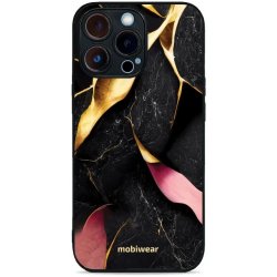 Pouzdro Mobiwear Glossy Apple iPhone 13 Pro - G021G Černý a zlatavý mramor