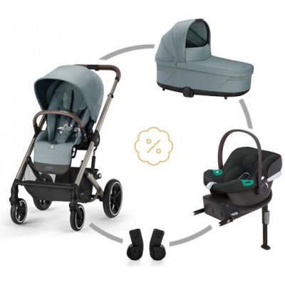 Cybex SET BALIOS S LUX + korba + adaptéry + autosedačka + základna SKY BLUE 2024 – Hledejceny.cz