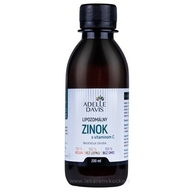 Adelle Davis Lipozomální zinek 200 ml – Hledejceny.cz