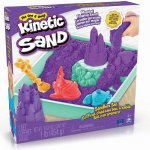 Spin Master Kinetic sand Fialový 450g tekutý písek s podložkou a nástroji – Hledejceny.cz