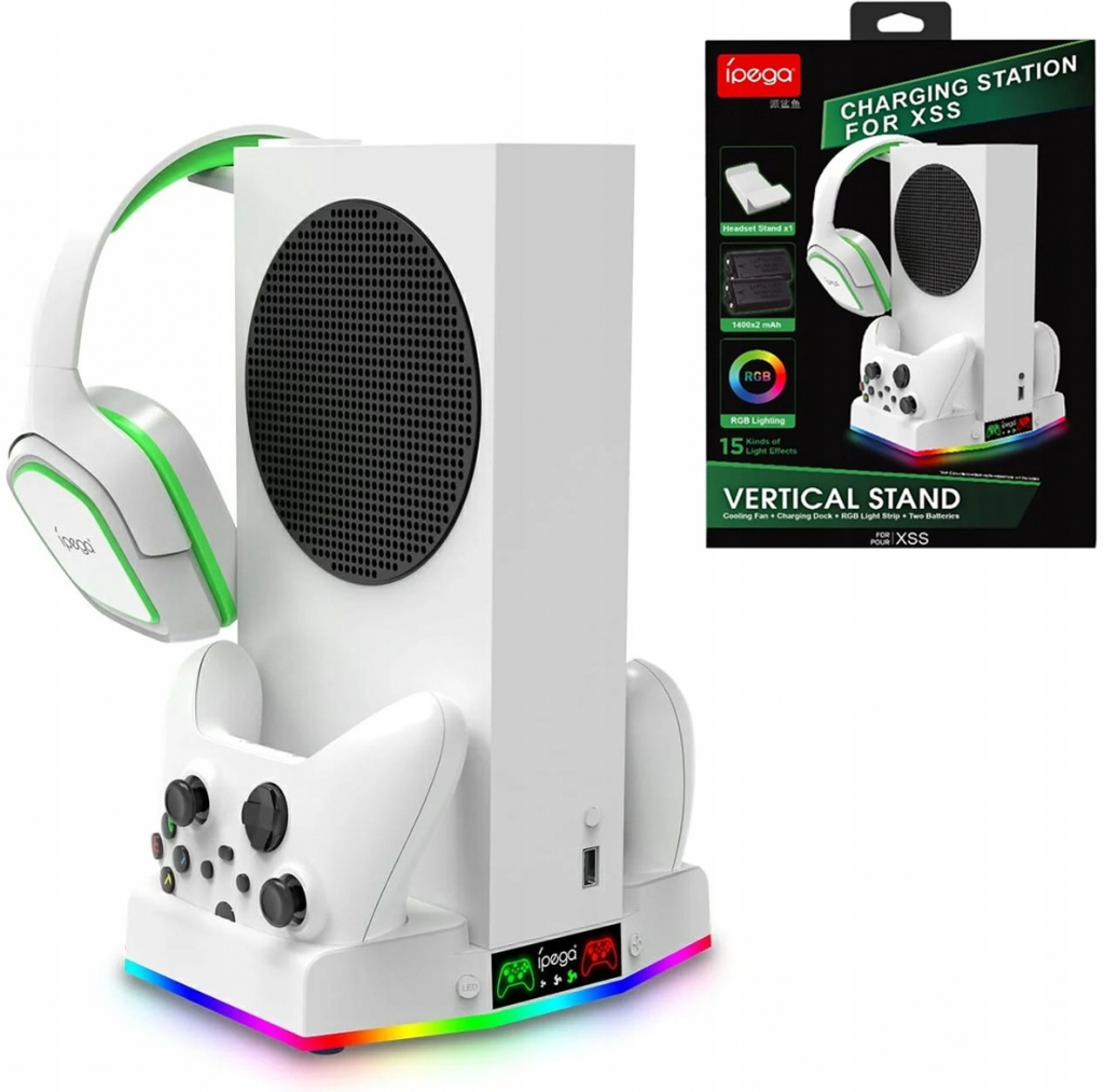 iPega XBS011 Docking Station Xbox Series S, Wireless controller a headset