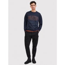 Selected Homme Mikina Welter 16085674 Tmavomodrá Relaxed Fit