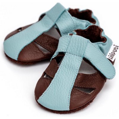 Liliputi Kožené sandálky soft sandals mount blanc