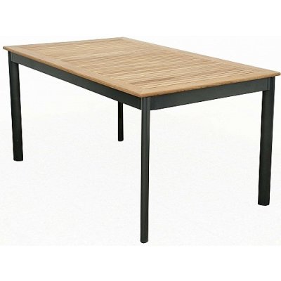 DOPPLER Hliníkový stůl pevný CONCEPT 150x90 cm (teak) – Zbozi.Blesk.cz