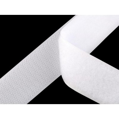 Suchý zip háček + plyš šíře 38 mm 1 bílá – Hledejceny.cz