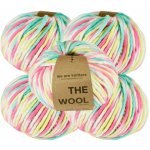 we are knitters Sada 5x příze The Wool – duhová Neon Marsmallow