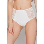 Babell BBL 070 dámské vyšší stahující krajkové kalhotky bílá – Sleviste.cz