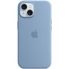 Pouzdro a kryt na mobilní telefon Apple iPhone 15 Silicone Case MagSafe Winter modré MT0Y3ZM/A