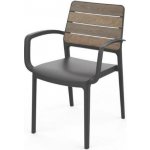 Keter Deco Porto s područkami walnut / grafit 271461 – Hledejceny.cz