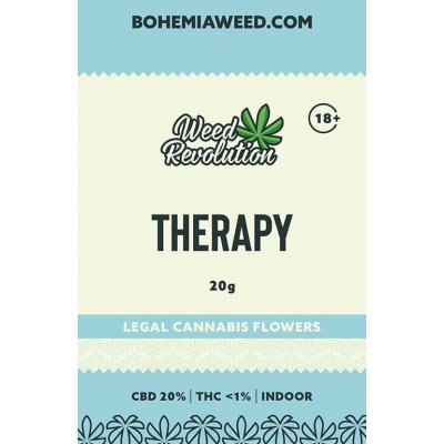 Weed Revolution Therapy Indoor CBD 20% THC 1% 20 g