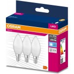 Osram 3PAK LED žárovka E14 B35 4,9W = 40W 470lm 4000K Neutrální bílá 200° VALUE OSRVALU7611 – Hledejceny.cz