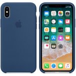 Apple iPhone X/XS Silicone Case Blue Cobalt MQT42ZM/A – Zboží Mobilmania