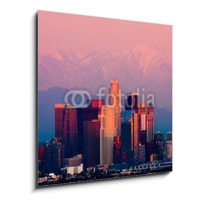 Obraz 1D - 50 x 50 cm - Los Angeles at sunset Los Angeles při západu slunce – Zbozi.Blesk.cz