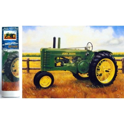 Norimpex Puzzle Obraz Diamant: Traktor John Deere 30 x 40 cm 1-39 dílků – Hledejceny.cz