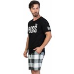 1P01303 The Boss pánské pyžamo krátké černé – Zboží Dáma