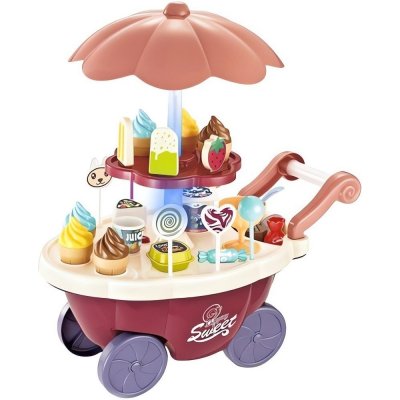 Kruzzel 22733 Dětský zmrzlinový vozík
