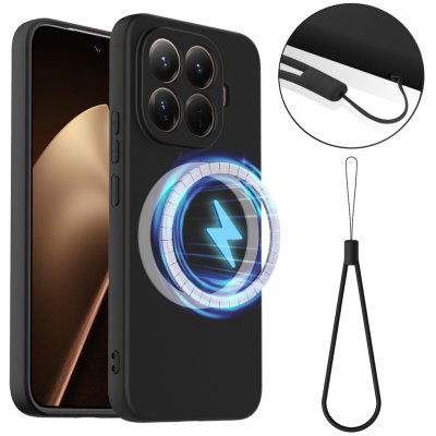 VSECHNONAMOBIL 129702 RUBBER MAGSAFE Silikonový kryt pro Xiaomi 15T Pro BLACK – Zboží Mobilmania