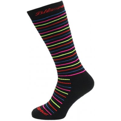 BLIZZARD Viva Allround ski socks junior, black/rainbow stripes barevná – Hledejceny.cz