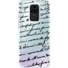 Pouzdro a kryt na mobilní telefon Xiaomi iSaprio Handwriting 01 Xiaomi Redmi Note 9 černé