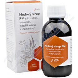 Medový sirup PM s jitroc.+tym.+mateříd.+vit.C 200 g