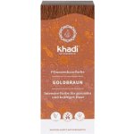 Khadi rostlinná barva na vlasy Henna ZLATÁ HNĚDÁ 100 g – Zboží Dáma