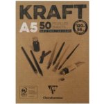 Clairefontaine Skicák Kraft 120g m2 50 listů A5 – Zboží Mobilmania
