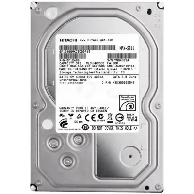 Hitachi Deskstar 5K3000 3TB, SATA/600, 32MB, HDS5C3030ALA630