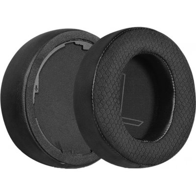 eses náušníky pro sluchátka Dell Alienware AW510H a AW310H černé textilní a kožené – Zboží Živě