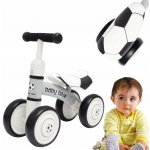 Baby Mix Baby Bike Černá football Bílá – Zboží Mobilmania