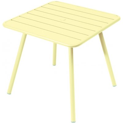 Fermob Luxembourg 80 x 80 cm kovový stůl Citronově žlutý – Hledejceny.cz