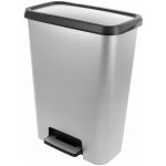 Curver Odpadkový koš plastový 50 l stříbrný – Sleviste.cz