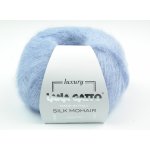 Lana Gatto pletací příze mohér hedvábí SILK MOHAIR světle modrá – Zboží Dáma