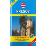 Prešov 1:10 000 Mapa mesta Town plan Stadtplan Plan miasta Várostérkép – Hledejceny.cz