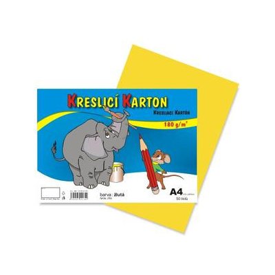 Kreslicí karton A4 žlutý – Zboží Mobilmania