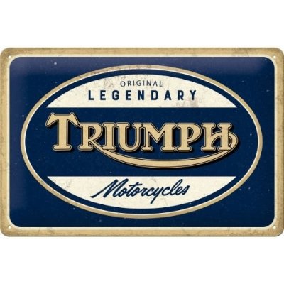 Postershop Plechová cedule: Triumph (Legendary Motorcycles) - 30x20 cm – Zboží Mobilmania