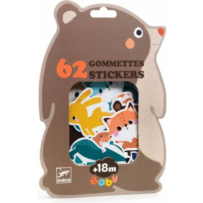 DJECO Moje první samolepky Zvířátka z lesa – Zboží Dáma