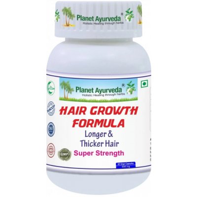 Planet Ayurveda Hair Growth Formula 500 mg 60 kapslí – Hledejceny.cz