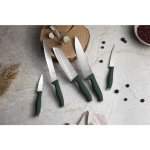 Berlinger Haus Sada nožů s magnetickým držákem z akátového dřeva 6 ks Matte Green Collection – Sleviste.cz