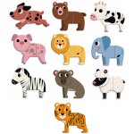 Vilac Dřevěné magnetky Legrační zvířátka – Zboží Mobilmania