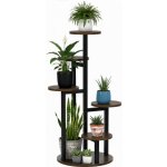 Springos Kovový stojan na květiny GA0219 86 cm tmavě hnědý – Zboží Mobilmania