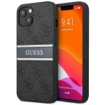 Pouzdro Guess iPhone 13 hardcase 4G Stripe šedé