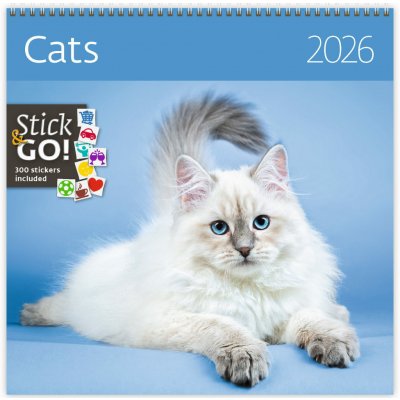 Nástěnný poznámkový Helma Cats 2026 – Hledejceny.cz