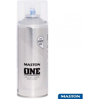 MASTON ONE LACQUER akrylátový lak ve spreji 400 ml transparent vysoký lesk